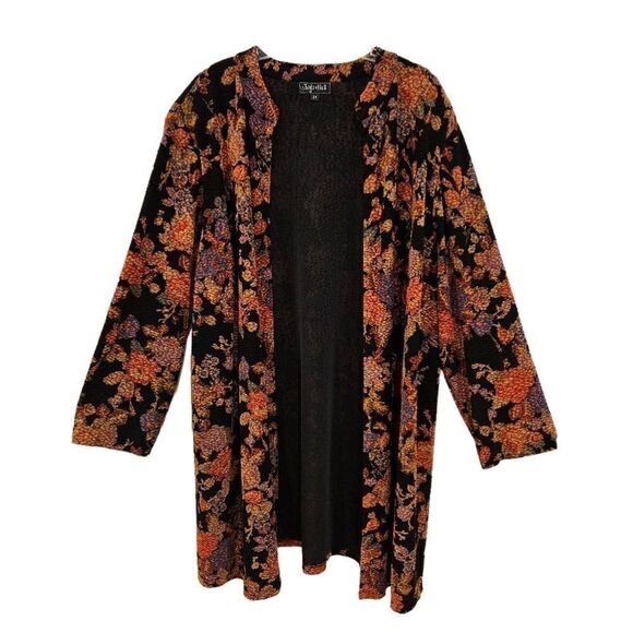 🌹Twyla and Blu II  Vintage Open Front Jacket sz 2X - Picture 1 of 7